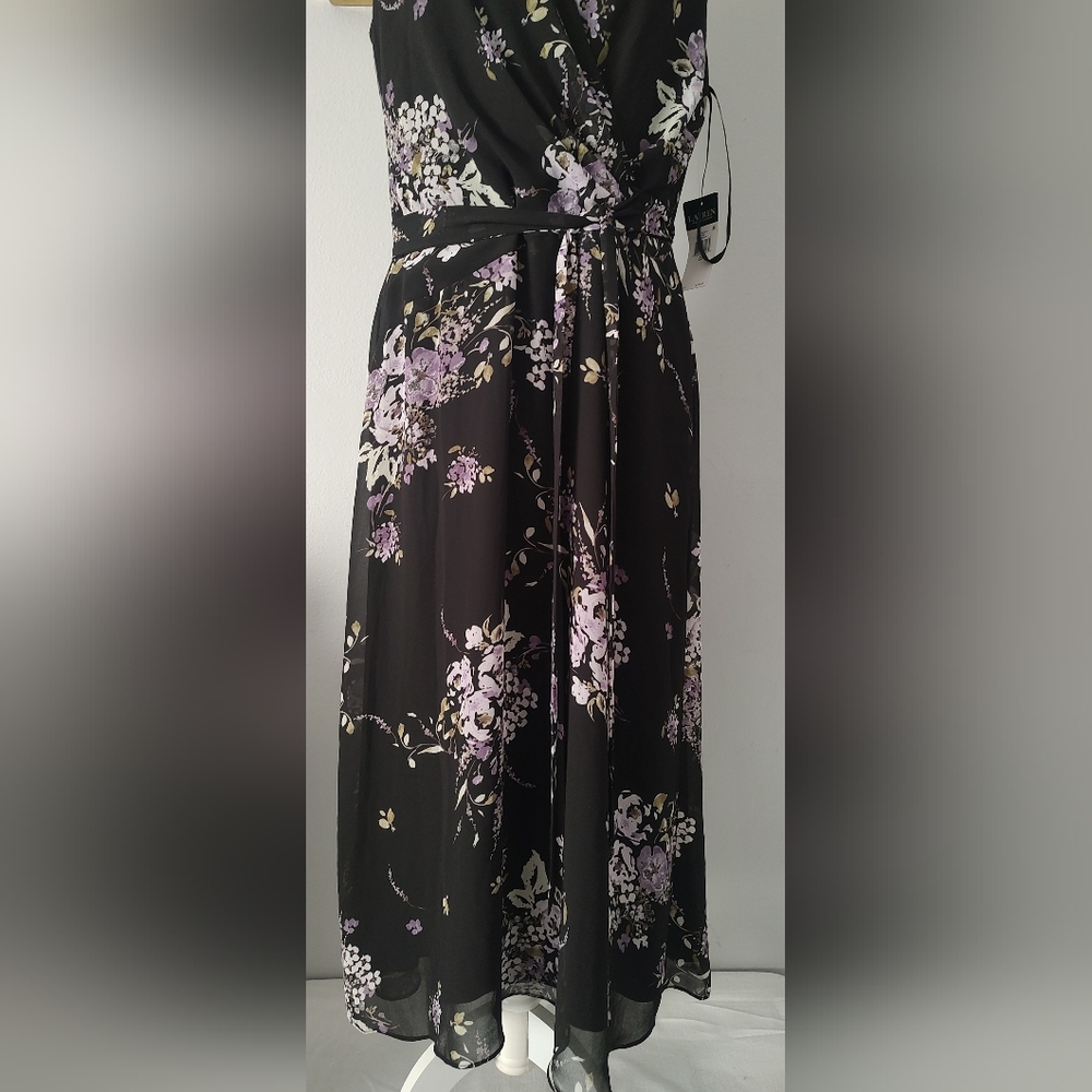 Ralph Lauren Women dress  Size 12 new Tags Sleeveless Style Wrap Zipper Back New - Picture 2 of 13